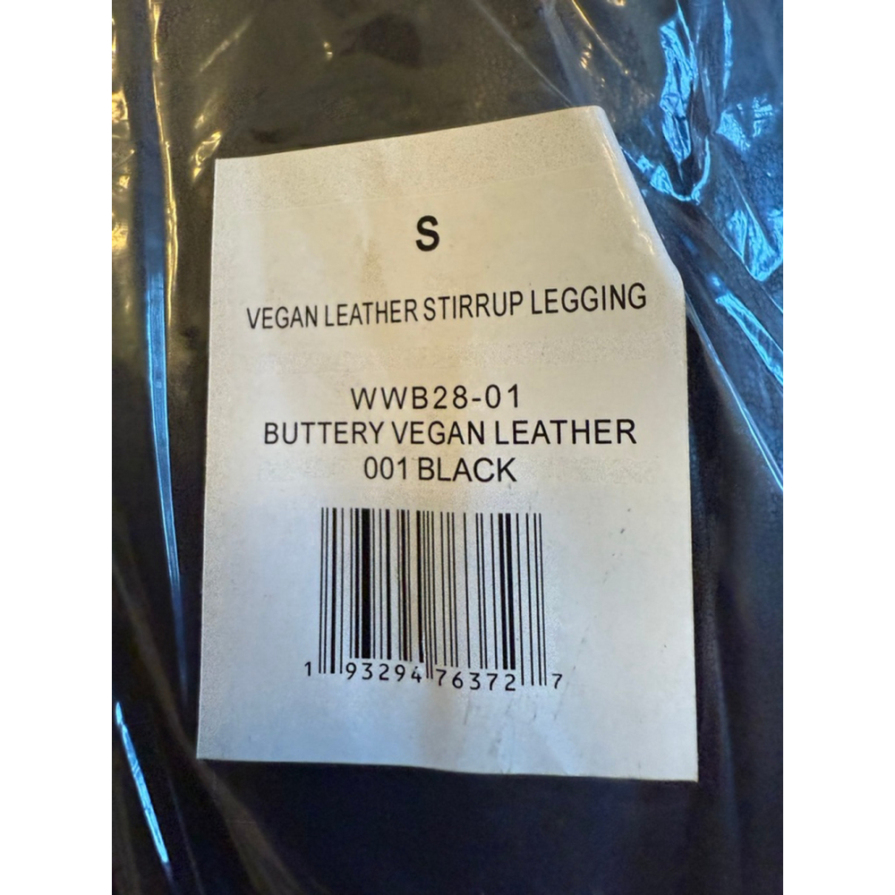 WeWoreWhat Vegan Leather Stirrup Leggings Black Size S NWT - Picture 16 of 16